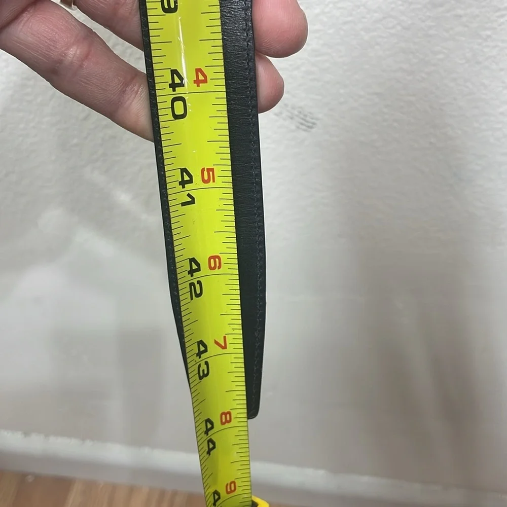 (Z6) COACH‎ black leather belt size L/10 for kids